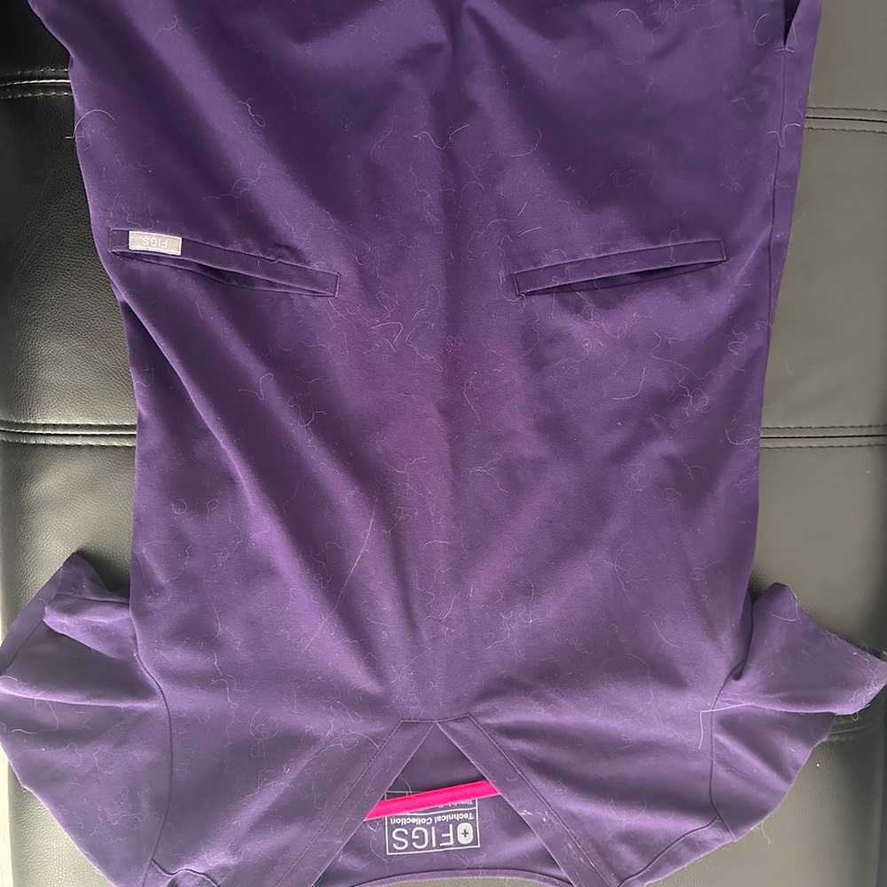 Purple Figs Scrub Top